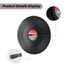Vinyl Record Label Saver Protector with Handle,Vinyl Record Cleaning Clamp Acrylic Label Saver Record Cleaner for 7/12 Inch (Black 12 inch) view 4