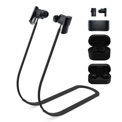 Alquar Anti-Lost Strap for Status Audio Between Pro/Status Between 3ANC Earbuds, Sports Soft Silicone Lanyard Accessories Compatible with Status Audio Between Pro/3ANC Earbuds Neck Rope Cord (Black)
