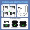 Alquar Anti-Lost Strap for Status Audio Between Pro/Status Between 3ANC Earbuds, Sports Soft Silicone Lanyard Accessories Compatible with Status Audio Between Pro/3ANC Earbuds Neck Rope Cord (Black) view 4