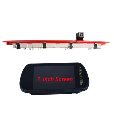 3rd Third Brake Light Backup Reverse Parking Rear View Reversing Camera LED Light Night Vision Waterproof for Mercedes Benz V-Klasse/Class/Vito/Viano 2014-current Guide Line (Camera+5IN)