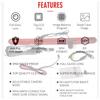 3rd Third Brake Light Backup Reverse Parking Rear View Reversing Camera LED Light Night Vision Waterproof for Mercedes Benz V-Klasse/Class/Vito/Viano 2014-current Guide Line (Camera+5IN) view 3