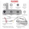 3rd Third Brake Light Backup Reverse Parking Rear View Reversing Camera Led/IR Light Night Vision Waterproof Guide Line for Ford Transit Connect Brake Light Camera (2014-2019) (Camera+5IN) view 3