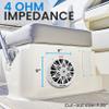 Pyle 8 Inch Dual Marine Speakers 10 Inch - 1 Pair (White) & 6.5 Inch Dual Marine Speakers (White) view 4
