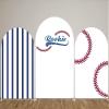 afoloa Arch Stretchy Fabric Covers for Baseball Parties Rookie Year Arched Stand Backdrop Cover Birthday Party Favors Decorations(4x7.2ft) view 2