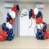 afoloa Arch Stretchy Fabric Covers for Baseball Parties Rookie Year Arched Stand Backdrop Cover Birthday Party Favors Decorations(4x7.2ft) view 3