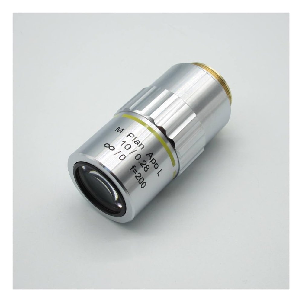 10X Microscope Plan Objective with Long Working Distance- Infinitive Optical System, Tube Lens Focal Length 200mm