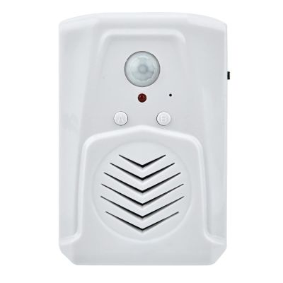 Saluaqui Motion Sensor Alarm MP3 Audio Player Infrared Induction Doorbell, USB Battery Powered, Induction Distance up to 4 Meters for