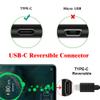 NFHK USB-C Type C Female to USB 3.0 A Male Data Adapter Flat Horizontal 90 Degree Right Angled for Laptop Desktop view 3