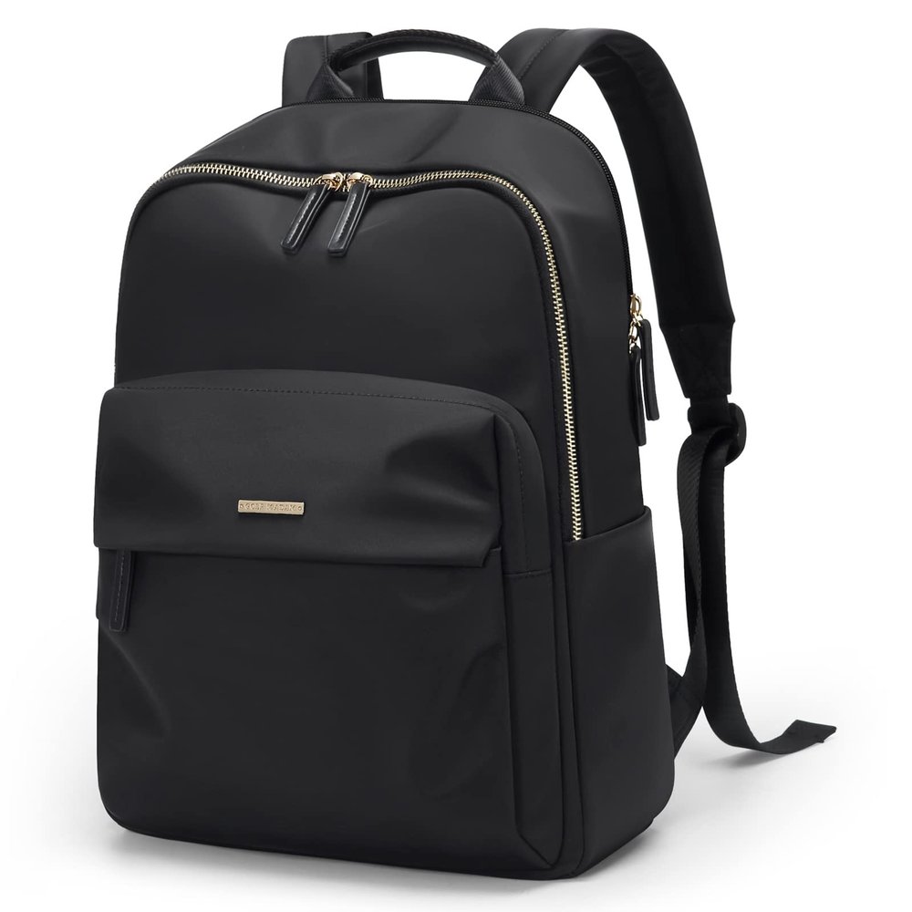 GOLF SUPAGS Laptop Backpack for Women Fits 16 Inch Notebook Casual Daypack Purse Work Travel College Bag (Black)