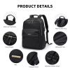 GOLF SUPAGS Laptop Backpack for Women Fits 16 Inch Notebook Casual Daypack Purse Work Travel College Bag (Black) view 3