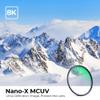 55mm MCUV Lens Filter + 9-in-1 Lens Cap Kit for Camera Lens MCUV Lens Protection Filter Microfiber Cleaning Cloth Lens Cover Kit view 2