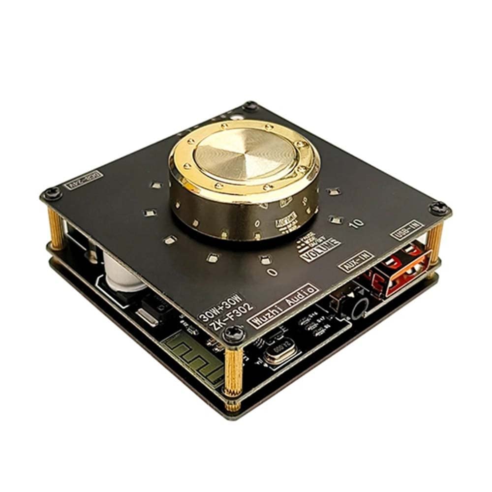 Senzooe ZK-F302 Volume Indicator Audio Amplifier Module Stereo 30 W + 30 W