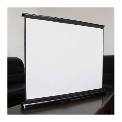 Portable Tabletop Projection Screen, 20/30/40/50 Inch Pull Down Projector Screen, Ratio 4:3/16:9 Foldable Anti-Crease Movies Screens Cloth For Schools Meeting Conference ( Color : 16:9 , Size : 50inch