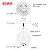 Voarmaks HiFi 50mm Headphone Driver Compatible with Denon AH D7200 D7100 D9200 D5200 D7000 D5000 D2000 D1200 D1100 D600 High-End Speaker Free Edge (Impedance 300 ohm) view 2