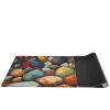 XXL Rubber Base Mouse Pad Oversized Desk Mat for Gaming and Office Soft with Stitched Edges Non Slip Portable 16x35.5in Abstract Pebble Design view 2