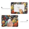 XXL Rubber Base Mouse Pad Oversized Desk Mat for Gaming and Office Soft with Stitched Edges Non Slip Portable 16x35.5in Abstract Pebble Design view 3