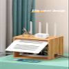 Router Placement Rack WiFi TV Cabinet Organizer Desktop Plug Modem Network Cable Cover Box Shelf (Color : White) view 2