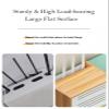 Router Placement Rack WiFi TV Cabinet Organizer Desktop Plug Modem Network Cable Cover Box Shelf (Color : White) view 4