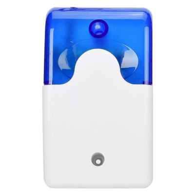 Blue Siren Light, 12V Wired Indoor Strobe Siren Alarm Flash Light Alarm Siren Light with Sound for Home Security Alarm System