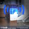 Blue Siren Light, 12V Wired Indoor Strobe Siren Alarm Flash Light Alarm Siren Light with Sound for Home Security Alarm System view 3