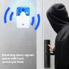 Blue Siren Light, 12V Wired Indoor Strobe Siren Alarm Flash Light Alarm Siren Light with Sound for Home Security Alarm System view 4