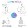 Wall Mount Holder for eero Pro 6e/Pro 6 Mesh Wi-Fi System,Outlet Wall Mount Stand Bracket for eero Pro 6e tri-Band Mesh,Wall Bracket for eero Pro 6 Extender Router Wire Organizer (1) view 3