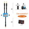 20ft Sound Channel swicher 1/8" aux Input 3.5mm 2X 3.5 Output Switch Selector 2 in 1 Out R/L Stereo Audio 1 in 2 Out Stereo Audio Splitter with Phone pc Player view 4