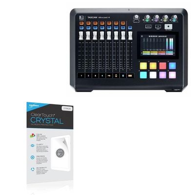 BoxWave Screen Protector Compatible With TASCAM Mixcast 4 - ClearTouch Crystal (2-Pack), HD Film Skin - Shields From Scratches