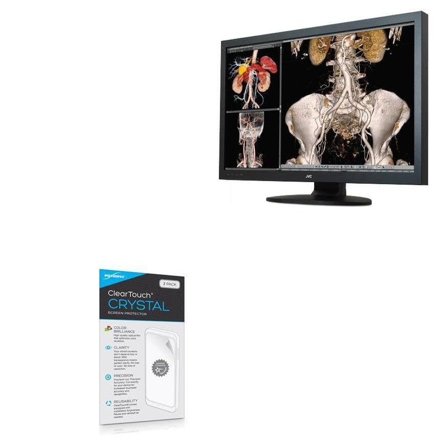 BoxWave Screen Protector Compatible with JVC CCL650i2 - ClearTouch Crystal (2-Pack), HD Film Skin - Shields from Scratches