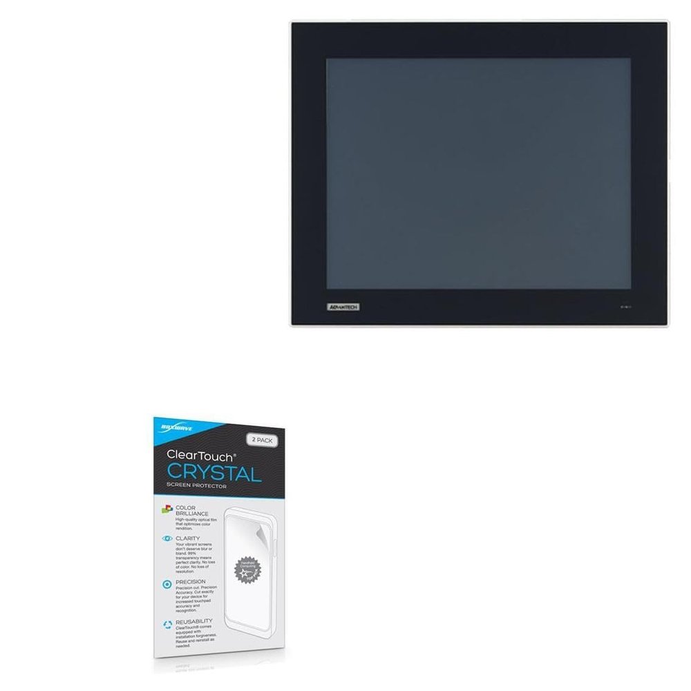 BoxWave Screen Protector Compatible with Advantech TPC-1751T(B) - ClearTouch Crystal (2-Pack), HD Film Skin - Shields from Scratches