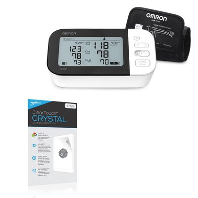 BoxWave Screen Protector Compatible with Omron 7 Series BP7350 - ClearTouch Crystal (2-Pack), HD Film Skin - Shields from Scratches