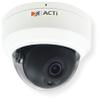 ACTi Z714 Outdoor Mini Dome Camera, White; WDR; SLLS; Fixed Lens; 8MP 1/2.7" Progressive Scan CMOS Sensor; Adaptive IR LED; Fixed Iris; Fixed Focus; Built-in Microphone; Memory Card Slot; DC 12V view 1