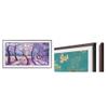 SAMSUNG 32-Inch Class QLED 4K The Frame LS03C Series, Quantum HDR, Art Mode(QN32LS03CB, Latest Model) + SAMSUNG 32 The Frame TV Customizable Bezel, Magnetic, 2023, VG-SCFC32BWBZA, Modern Brown view 1