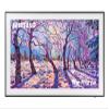 SAMSUNG 32-Inch Class QLED 4K The Frame LS03C Series, Quantum HDR, Art Mode(QN32LS03CB, Latest Model) + SAMSUNG 32 The Frame TV Customizable Bezel, Magnetic, 2023, VG-SCFC32BWBZA, Modern Brown view 2