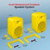 Pyle Indoor Outdoor Speakers Pair - 500 Watt Dual Waterproof 5.25 2-Way Full Range Speaker System w/ 1/2 High Compliance Polymer Tweeter - in-Home, Boat, Marine, Deck, Patio, Poolside (Yellow) view 3