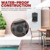 Pyle Indoor Outdoor Speakers Pair - 200 Watt Dual Waterproof 3.5 2-Way Full Range Speaker System w/ 1/2 High Compliance Polymer Tweeter - in-Home, Boat, Marine, Deck, Patio, Poolside (Black) view 4