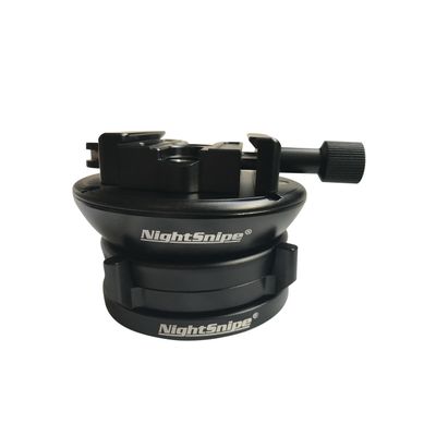 NightSnipe Tripod Leveling Head | Load Capacity - 55 pounds | 360 Movement