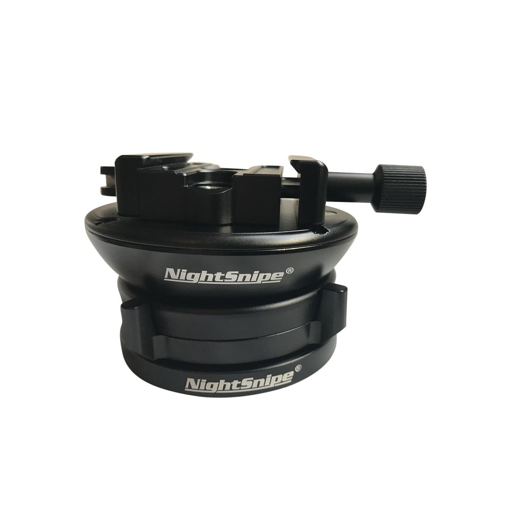 NightSnipe Tripod Leveling Head | Load Capacity - 55 pounds | 360 Movement
