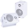 Pyle Indoor Outdoor Speakers Pair - 200 Watt Dual Waterproof 3.5 2-Way Full Range Speaker System w/ 1/2 High Compliance Polymer Tweeter - in-Home, Boat, Marine, Deck, Patio, Poolside (White) view 1