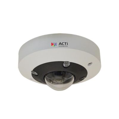ACTi A713 Outdoor Hemispheric Dome Camera, Day and Night Mode, Adaptive IR, Extreme WDR, Fixed Lens, 5 MP, 1/3.2" Progressive Scan CMOS Sensor; Tampering Detection, 3.5mm Phone Jack, DC 12V