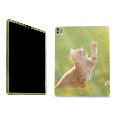 MightySkins Glossy Glitter Skin Compatible with Apple iPad Pro 12.9" M2 6th Gen (2022) Full Wrap Kit - Kitty Dreams | Protective, Durable High-Gloss Glitter Finish | Easy to Apply | Made in The USA