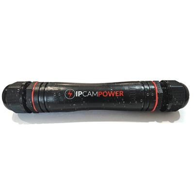 IPCamPower Weatherproof POE Extender for IP Cameras, IP67 Waterproof Ethernet Repeater, Extend CAT5e & CAT6 Cables up to 2624', iEEE 802.3af/at/bt