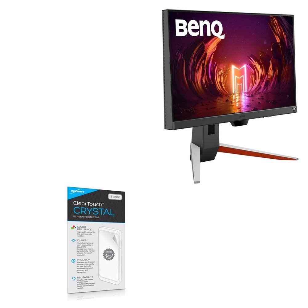 BoxWave Screen Protector Compatible with BenQ EX240 (23.8 in) - ClearTouch Crystal (2-Pack), HD Film Skin - Shields from Scratches