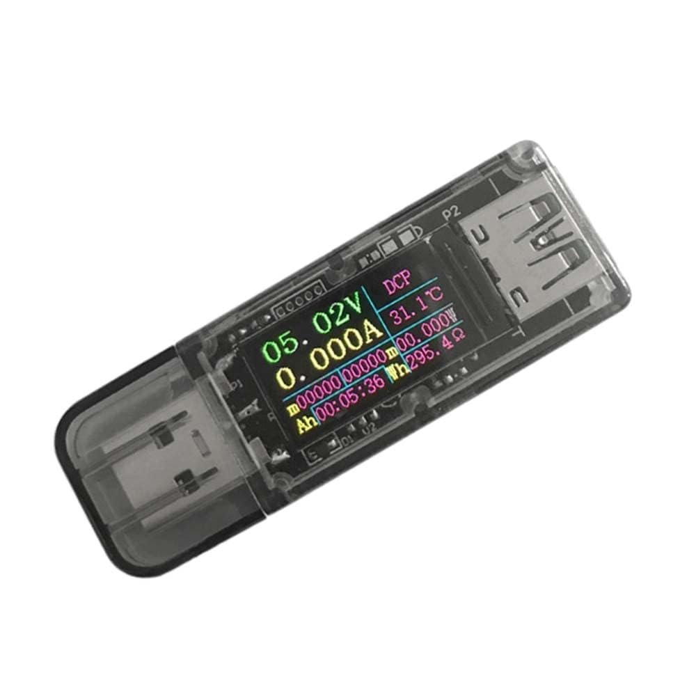 ZK-UT 5A USB Tester Colour Screen Voltmeter Power Capacity Fast Charging Protocol