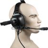 PRYME Heavy Duty Behind The Head (Racing Style) Dual Muff Headset with Radio Cable That fits All Kenwood Portable radios w/Multipin Connector. view 4