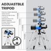 ESAKO Telescope for Kids & Beginners, 70mm Aperture Portable Telescopes with 3 Eyepieces, Height Adjustable Tripod & Phone Adapter & Remote Control Gift for Christmas view 3