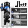 ESAKO Telescope for Kids & Beginners, 70mm Aperture Portable Telescopes with 3 Eyepieces, Height Adjustable Tripod & Phone Adapter & Remote Control Gift for Christmas view 4