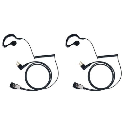 TDYU Walkie Talkie Headset Earpiece G Shape Earpiece with Mic Ptt for Motorola Cp200d Cp200 cls1410 CLS1110 Cp185 Rdm2070d Two Way Radio 2Pack