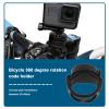 Create idea 360 Rotating Bike Stem Computer Mount Adapter Compatible with Garmin Edge IGPSPORT XOSS 130 520 530 820 830 1000 1030 Plus view 2