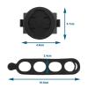 Create idea 360 Rotating Bike Stem Computer Mount Adapter Compatible with Garmin Edge IGPSPORT XOSS 130 520 530 820 830 1000 1030 Plus view 4